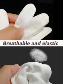 2/4/10 Pairs Unisex White Gloves, Suitable For Hand Care - Eczema - Super Breathable Work Gloves - Moisturizing SPA, Massage, Jewelry Inspection Gloves - Elastic Comfortable Cloth Gloves, Suitable For Home, Office, Travel - White Gloves - View 5