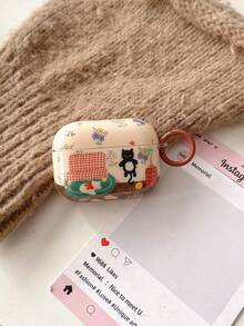 苹果蓝牙耳机4主动降噪保护壳，兼容 Pro 3/2第二代，防摔全方位保护耳机套 - 無色 - 查看 3