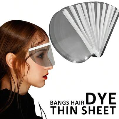 刘海贴薄片。适用于烫染漂白刘海，通用型，适用于美发沙龙，造型工具，沙龙面部遮盖贴。头发管理额头贴，头发分隔贴，沙龙辅助工具，美容技师染发服务准备工具。