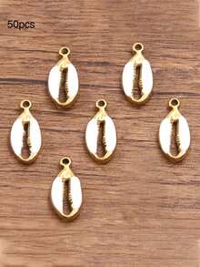 10个/20个/50个/100个随机混合3D珐琅贝壳吊坠配件，DIY项链手链耳环手工小饰品配件 - 鉗子 - 查看 13