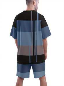 Men T-Shirt Co-Ords - Mixed Colors - View 7