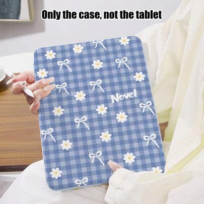 1 件装格子、花卉、蝴蝶结图案 PU 皮革翻盖保护套，带笔槽，兼容三星 A9/A9+/S9/S9FE/A11/A11+/S11/S10 FE/S10 FE+/S10 Lite 和 A16 2025、Air 11/13、M3 2025、Mini 7 A17、Pro 2024、Air 11/13、M2 2024、Pro 11/13、M4 2024、Pro 12.9、7/8/9 代、10.2、10 代、10.9、Air 4/5/6/7/8、10.9、Pro 11、4/5/6 代、Mini 6、SE 11、荣耀、Matepad SE 11 等机型。