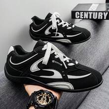 Giày thể thao nam casual mới mùa Xuân/Hè 2026, giày tập luyện thể thao nhẹ, giày thể thao đa năng dành cho sinh viên. - màu đen - Xem 2