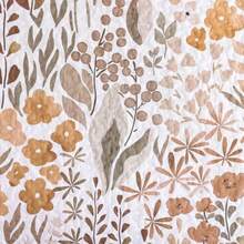 Quilt Set King Size 3 Pieces Brown Floral Quilt Sets Reversible Bedspreads Bedding Set Soft and Cozy Microfiber Lightweight Quilt Flower Plant Bed Coverlet Sets for All Season King 104"x90" - Marrón - Ver 6