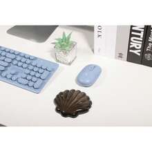 凝胶键盘鼠标腕托套装，舒适人体工学腕托，缓解腕部疼痛，电脑键盘腕托 - 查看 12