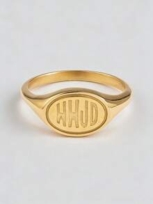 1 chiếc nhẫn nam phong cách Hip-Hop chữ HHJD, trang sức nhẫn tinh tế và tối giản, quà tặng trang sức dịp lễ. - nhẫn - Xem 8