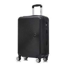 YONSLY Large Black Suitcase 20/24/28 Inches With 4 Wheels 360° Mesh Pocket Combination Lock Soft Rubber Handle Suitcase Set Suitcase For Vacation - Black - View 12