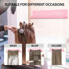 AliLeader 假发片架 假发片挂钩 发片固定器 编发架 带2个吸盘，设计用于牢固地固定超宽发片，包括光环式发片、手工编织发片、珠饰发片和整束发片。 - 1PC - 查看 7