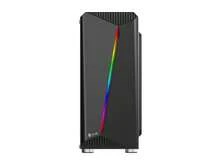 Bgears B-Vigor RGB Black Steel / Plastic / Tempered Glass ATX Mid Tower Computer Case With RGB Front Panel - View 2