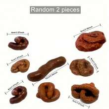 5pcs Realistic Dog Poop Prank Prop, Durable Brown PVC Material, Soft Texture, Suitable For Gardening Decor, Photo Props, Adult Parties, Pranks And Novelty Gifts - Prank - View 15