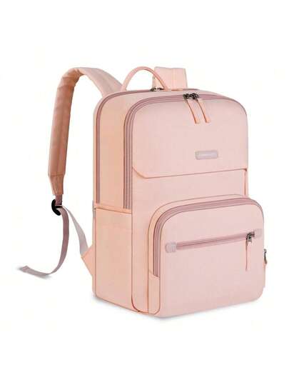 Men's Multifunctional Backpack, Unisex 15.6-Inch Laptop Bag, Lightweight Waterproof Travel Backpack, Suitable For Men And Women For School, Work, And Travel, Beige