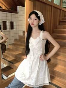Women Short Dresses - White - View 1