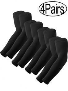 6 pares 4 pares 2 pares 1 par de mangas para brazos, mangas de compresión deportiva con protección UV y enfriamiento para hombres y mujeres, mangas para brazos de golf y baloncesto - Multicolor - Ver 10