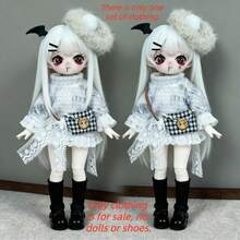 17厘米BJD娃娃服装套装，精致可爱时尚BJD娃娃服装套装，可更换配件，新年/圣诞节/生日礼物（仅含服装，不含娃娃和鞋子） - 彩色 - 查看 14