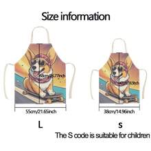 1 chiếc tạp dề họa tiết mèo, tạp dề in hình ngộ nghĩnh, thời trang, tạp dề nhà bếp, nấu ăn, dọn dẹp, tạp dề gia đình sáng tạo. - Nhiều màu - Xem 5