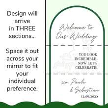 Welcome To Our Wedding Mirror Stickers - Wedding Logo Vinyl For Mirrors Or Acrylic - Personalized Wedding Vinyl Letters - Multicolor - View 5