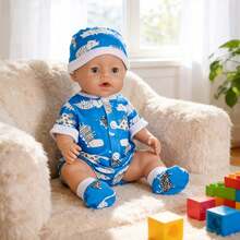 16 Inch American Girl Doll Clothes, Chiffon Romper Pajamas Accessories, Children's Pretend Play Doll Set - Multicolor - View 3