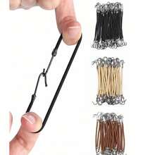 15 chiếc dây buộc tóc co giãn, dây chun buộc tóc dày, chun tạo kiểu tóc, dây chun buộc tóc, phụ kiện tóc. - Nhiều màu - Xem 11