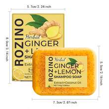 每7天洗一次头，熬夜不掉发，10合1姜柠檬洗发皂，即刻抚平毛躁，防止断发，瞬间清爽控油，轻盈不油腻，即刻滋润分叉发梢，令稀疏头发看起来更浓密丰盈，滋养秀发，婚礼回礼，小礼物 - 洗髮水 - 查看 11