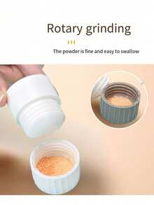 2-In-1 Pill Crusher & Splitter, Portable Manual Fine Powder Grinder, Multi-Function Medicine Organizer Box, Home Travel Medication Kit, Weekly Pill Management Tool, Assorted Colors, Practical Gift - View 6