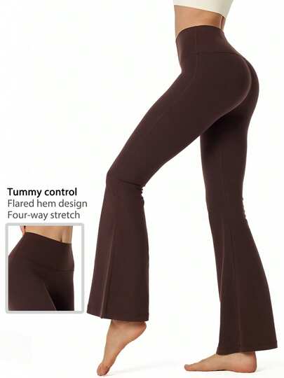 Leorrey 1pc Women's Fashionable Elastic Casual Outdoor Hiking Running Gym Yoga Exercise Sports Pants