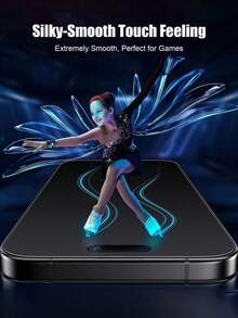 2pcs Matte Anti-Spy Screen Protector Film Compatible With IPhone 17/16/15/14/13/12/11/17 Pro Max/17 Pro/16 Pro Max/17e/Air/16e/Plus/Mini/X/XR/XS Max. Ceramic Soft Film, Anti-Fingerprint, Anti-Scratch, Easy Installation, Matte Anti-Spy Screen Protector. - Black - View 5