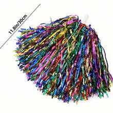 2pcs/Set Cheerleading Pom Poms, Cheerleading Flower Balls, Sports Meet Dance Competition Props - Multicolor - View 5