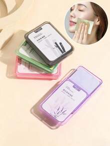 300pcs/Box Unisex Fragrant Oil Blotting Paper, Oil Control & Cleansing, Green Tea/Lavender/Rose/Bamboo Charcoal Scent, Blotting Paper, Beauty, Skincare, SPA, Self-Care, Skincare Tools, Facial Care, Beauty Supplies, Skin, Facial Cleanser, Facial Care - Multicolor - View 8