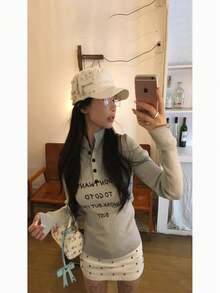 Mũ lưỡi trai kiểu Mỹ cổ điển, chất liệu denim mài, đỉnh bằng phẳng, đính đinh tán, kiểu dáng độc đáo, thích hợp cho người có đầu to hoặc khuôn mặt to. - mũ bóng chày - Xem 2