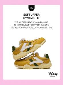 Authorized Collaboration With Mickey Mouse | A Pair Of Disney Children's Sneakers, Suitable For Daily, Festival, Sports, And Outdoor Wear. It Fits The Foot Comfortably, Is Anti-Slip, Wear-Resistant, And Breathable (Boys' Sneakers, Boys' Board Shoes, Children's Sneakers, Girls' Sneakers, Girls' Board Shoes) - Yellow - View 4