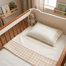 3-Piece Sheet Set, 100% Cotton, Printed, Various Colors And Designs, For Boys And Girls, Baby Bedding. - Vicky ngọt ngào - Xem 1