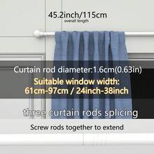 Decorative Rod Head - White 45.2 Inches / 115 cm - View 2
