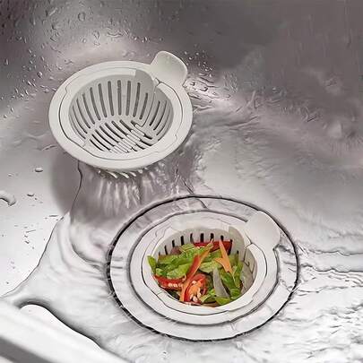 Rổ lọc rác bồn rửa, lưới lọc mịn cho đường ống thoát nước nhà bếp, giữ lại tóc và vụn thức ăn, dễ vệ sinh, ngăn ngừa tắc nghẽn và bảo vệ đường ống.