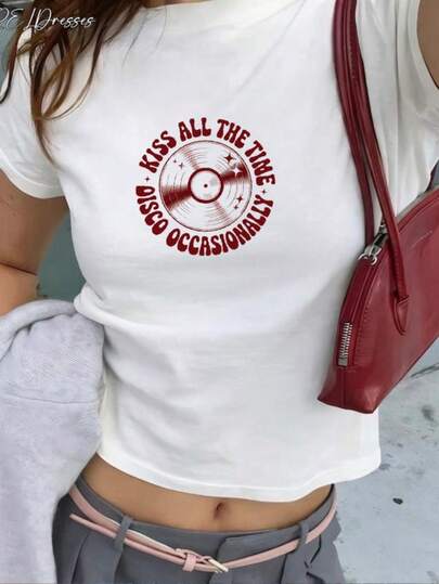 Bésate todo el tiempo.Camiseta de manga corta unisex con estampado de disco de Harry, merchandising del álbum, gira de conciertos, pieza única.