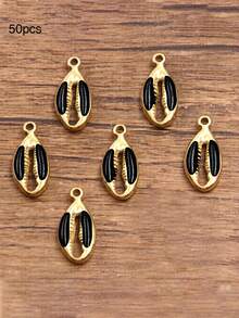 10个/20个/50个/100个随机混合3D珐琅贝壳吊坠配件，DIY项链手链耳环手工小饰品配件 - 鉗子 - 查看 18