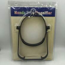 1 chiếc kính lúp đeo đầu rảnh tay với 4 thấu kính, độ phóng đại 1.6x 2.0x 2.5x 3.5x, thích hợp cho đọc sách, làm tranh đính đá, thêu thùa, sửa chữa đồ trang sức. - Nhiều màu - Xem 5