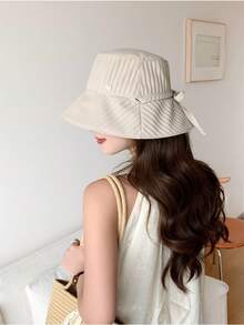 1pc Women Casual Polyester Bucket Hat, Versatile For Daily And Outdoor Use,Summer,Beach,Holiday,Travel - Multicolor - View 7
