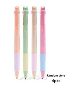 3pcs/Set Retractable Pens, 0.5mm Black/Red/Blue Ink, Cute Neutral Pens Suitable For Office, School, Business Writing, Smooth Writing, Durable, Multifunctional Stationery - Three-color Pen - View 12
