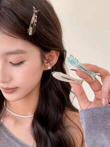 2pcs Cute Sweet Fish & Duck Bill Hair Clips, Suitable For Daily Use - Multicolor - View 3