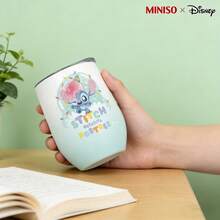 MINISO X Disney Lilo & Stitch Ice Cream Dessert Insulated Stainless Steel Eggshell Tumbler With Lid,Double-Walled Vacuum Cup For Coffee,Wine,Drinks - Multicolor - View 2