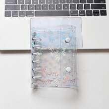 Portador A7, Cubierta con cinta, Libro de almacenamiento con estrellas brillantes, Libro de pegatinas/Libro de bolsillo, Portador A7 Libro de pegatinas, Planificador de papelería, Cuaderno, Libro de pegatinas, Suministros de oficina, Suministros escolares - A - Ver 25