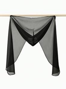 1pc Women's Chiffon Headscarf With Magnetic Clasp, All-In-One Premium Chiffon Hood, Lightweight & Breathable, Suitable For All Seasons - Multicolor - View 4