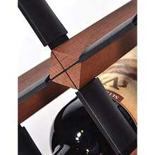 botelleros botelleros botelleros de Madera para Botellas de Vino Soporte Independiente shees mostrador Estante de Vino para Bar Bodega Armario del sótano 21 Botellas - 21 botellas - Ver 5