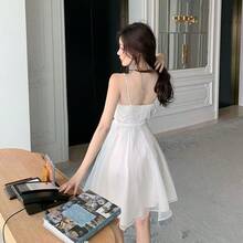 Women Midi Dresses - 粉紅色 [無彈性] - 查看 4