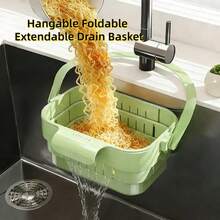 Rổ lọc rác treo bồn rửa có thể gấp gọn, thích hợp cho bồn rửa nhà bếp, dùng để tách cặn thức ăn và trái cây. - A - Xem 2