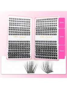 384pcs Individual False Eyelashes, Eyelash Book, Cluster False Eyelashes, Home DIY False Eyelashes, Cluster Eyelash Extensions, Makeup - View 5