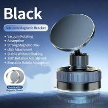 1 Giá đỡ điện thoại từ tính cho ô tô – Xoay 360° – Hiển thị định vị an toàn – Tương thích với MagSafe và tất cả các điện thoại thông minh – Thao tác bằng một tay khi lái xe và định vị. - A - Xem 1