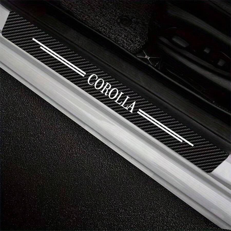 Miếng dán bảo vệ xe hơi bằng sợi carbon cho xe COROLLA, miếng dán bậc cửa chống trầy xước, miếng dán bảo vệ cản xe, băng keo bảo vệ xe. - A - Xem 1
