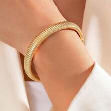 Stackable Spiral Snake Chain Bracelet, 44323814 - 白色 - 查看 5