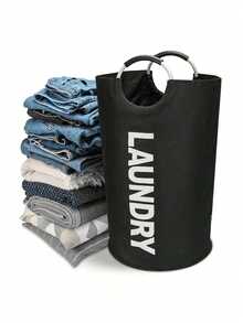 1 giỏ đựng quần áo bẩn lớn màu đen 92L, túi đựng quần áo bẩn có thể gấp gọn, giỏ đựng quần áo cao đứng độc lập, thùng giặt gấp gọn, giỏ đựng đồ giặt, giỏ giặt, dụng cụ sắp xếp phòng tắm, giỏ, giỏ đựng đồ, giỏ đựng quần áo bẩn có thể gấp gọn - Nhiều màu - Xem 4